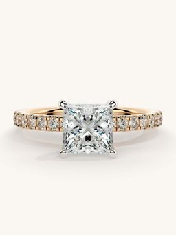 Valanova - Sterling Silver and Certified Lab Grown Diamond 1.31cts Ring - Rose Gold