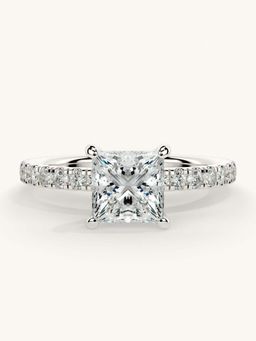 Valanova - Sterling Silver and Certified Lab Grown Diamond 1.31cts Ring - Silver