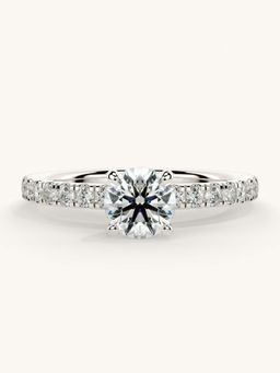 Valanova - Sterling Silver and Certified Lab Grown Diamond 0.81cts Ring - Silver