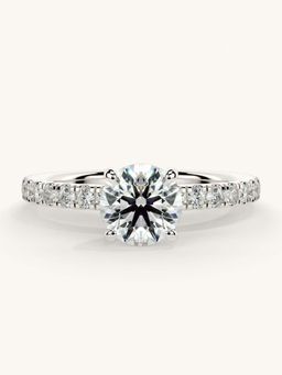 Valanova - Sterling Silver and Certified Lab Grown Diamond 1.06cts Ring - Silver