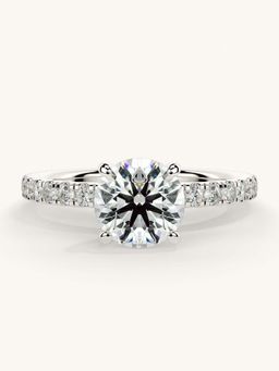 Valanova - Sterling Silver and Certified Lab Grown Diamond 1.31cts Ring - Silver