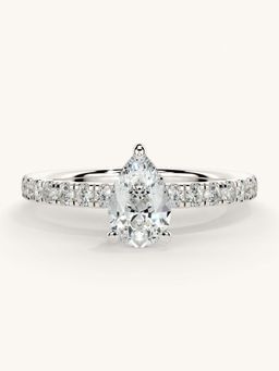 Valanova - Sterling Silver and Certified Lab Grown Diamond 0.81cts Ring - Silver