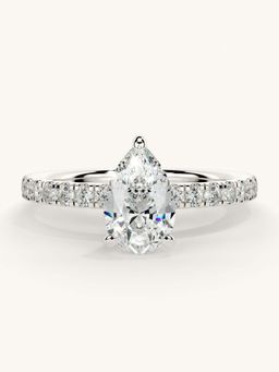 Valanova - Sterling Silver and Certified Lab Grown Diamond 1.06cts Ring - Silver