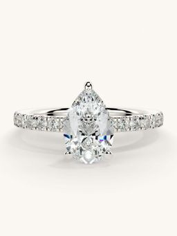 Valanova - Sterling Silver and Certified Lab Grown Diamond 1.31cts Ring - Silver
