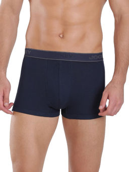 Jockey - 1015 Men Super Combed Cotton Rib Solid Trunk - Navy