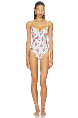 Agua Bendita - Cherish Women's Underwire Cut-Out One-Piece Swimsuit Multi-Color