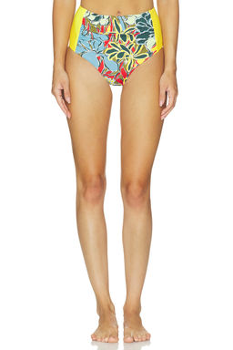 Alemais - Solstice Women Mid Rise Pull-On Bikini Bottom Multi-Color