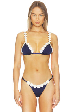 Ancora - Opal Women's Padded Self-Tie Bikini Top Navy Blue