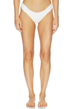 Away That Day - X Gigi & Olive Women's Mid Rise Bikini Bottom Bridal White