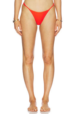 Bananhot - Stretch Interlock Women's Cheeky Bikini Bottom Red