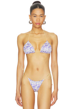 Bananhot - Liv Women's Unpadded Halter Neck Bikini Top Multi-Color