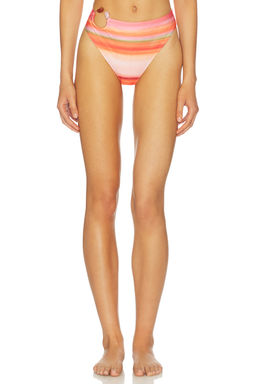 Baobab - Itala Women's Pull-On High Waist Bikini Bottom Multi-Color