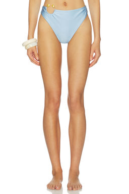 Baobab - Nala Women's Pull-On High Leg Bikini Bottom Aqua