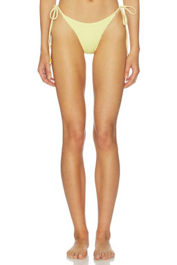 Baobab - Roma Women's Side Tie Ribbed Bikini Bottom Yellow
