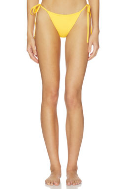 Belle Anna - Deniz Women's Side Tie Bikini Bottom Yellow
