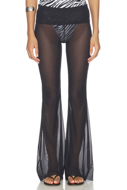 Bond Eye - Sheer Mesh Women's Pull-On Beachwear Pant Black