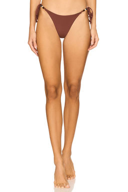 Bond Eye - Anali Women's Reversible Side Tie Bikini Bottom Black