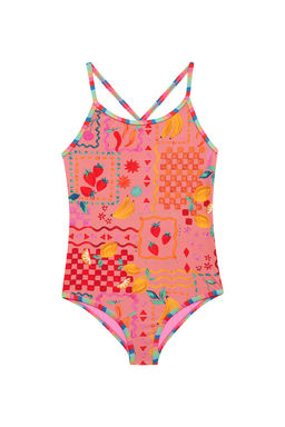 BEACH RIOT - Little Julia Women's Crossback One-Piece Swimsuit Passion Fruit