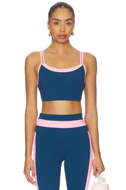 BEACH RIOT - Winston Women's Colorblock Adjustable Strap Bikini Top Blue