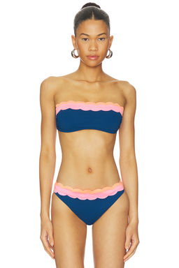 BEACH RIOT - Sybil Women's Padded Strapless Bikini Top Multi-Color