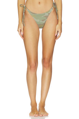 Bella Venice - Belle Women's Side Tie Stretch Bikini Bottom Camo