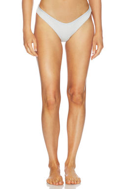 DEVON WINDSOR - Larissa Women's Textured Brazilian Bikini Bottom Polar