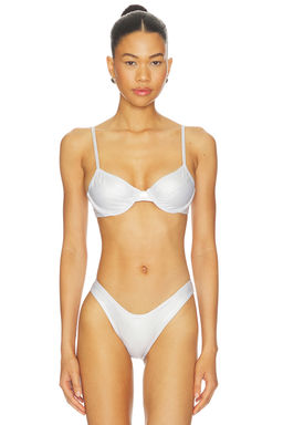 FAE - Gigi Women's Unpadded Underwire Bikini Top Silver