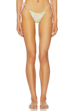 Frankies Bikinis - Divine Satin Women's Side Tie Bikini Bottom Pink
