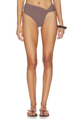 Free People - x free-est Women's Crinkled High Rise Bikini Bottom Reef