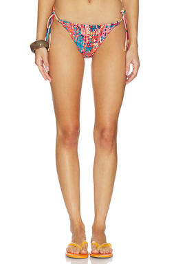 FARM Rio - Weaved Women's Tie-Up Side Bikini Bottom Multi-Color