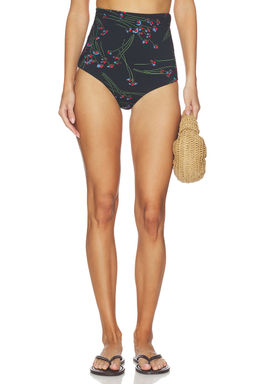 The Great - Reversible Women's High Rise Covered Bikini Bottom Windblown Bouquet