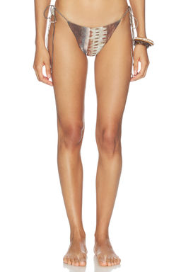 Jaded London - Scarf Overlay Women's Side Tie Bikini Bottom Multi-Color