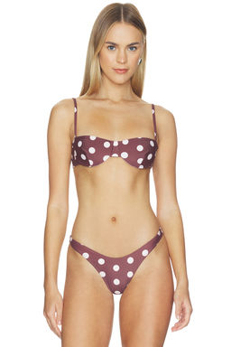Juillet - Ingrid Women's Underwire Bikini Top Brown
