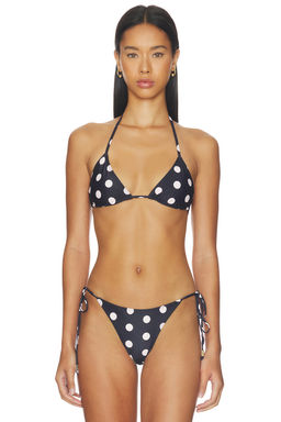 Juillet - Hollis Women's Unpadded Halter Neck Bikini Top Black