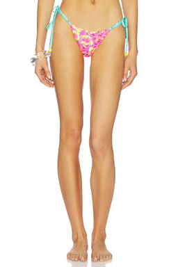 Kulani Kinis - Thong Tie Side Women's Beaded Side-Tie Bikini Bottom Orange