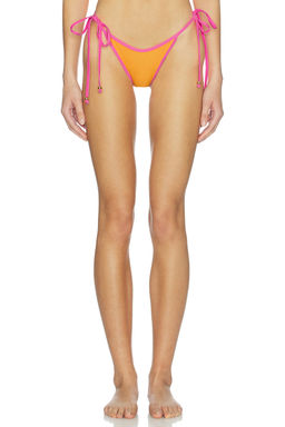 Kulani Kinis - Bind Dipped Cheeky Women's Tie-Up Bikini Bottom Peach