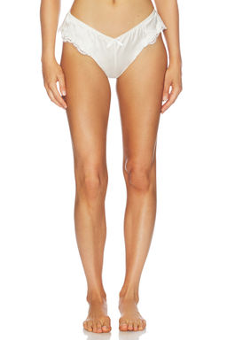 KAT THE LABEL - Jean Women's Lace Trim Brazilian Panty Antique