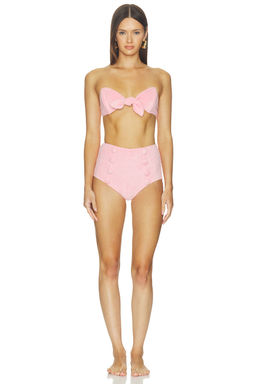 Lisa Marie Fernandez - x REVOLVE Women's Unpadded High Waist Bikini Set Pink
