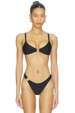 lovewave - Vidi Women's Unpadded O-Ring Bikini Top Black