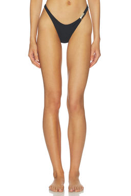 lovewave - Alejandro Women's Pull-On High-Cut Bikini Bottom Black
