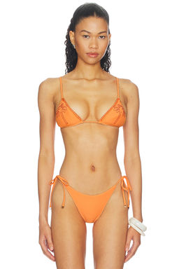 Maaji - Solar Reverie Women's Reversible Padded Bikini Top Burnt Orange