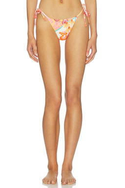 Maaji - Cosmic Tropic Women's Reversible Side Tie Bikini Bottom Pink