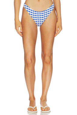Milly - Margot Jacquard Women's Pull-On Bikini Bottom Blue