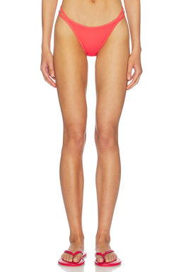 MINKPINK - Toscana Women's Strappy Ribbed Bikini Bottom Grapefruit