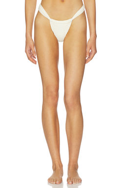 Montce - Sandra Women's Crochet Knit Pull-On Bikini Bottom Off White