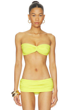 Norma Kamali - Johnny D Women's Unpadded Side Boned Bikini Top Serene Yellow