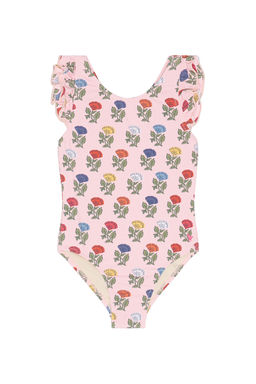 Pink Chicken - Women's Floral Print Stretch Jersey One-Piece Swimsuit Multi-Color