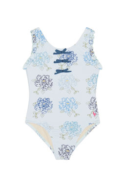 Pink Chicken - Sylvie Bow Women's Lace-Up One-Piece Swimsuit Blue