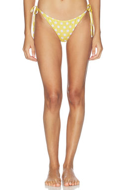 PEIXOTO - Tonie Women's Self-Tie Side Bikini Bottom Yellow