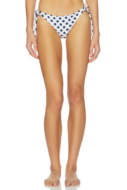 PEIXOTO - Tonie Women's Side Tie Bikini Bottom Navy Blue